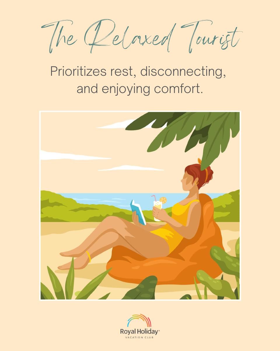 relaxed tourist