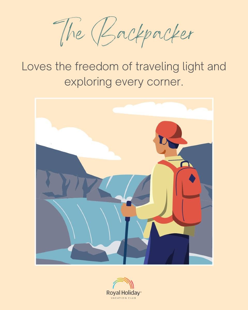 Curious backpacker