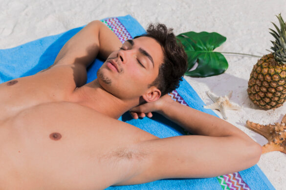 dormir en la playa