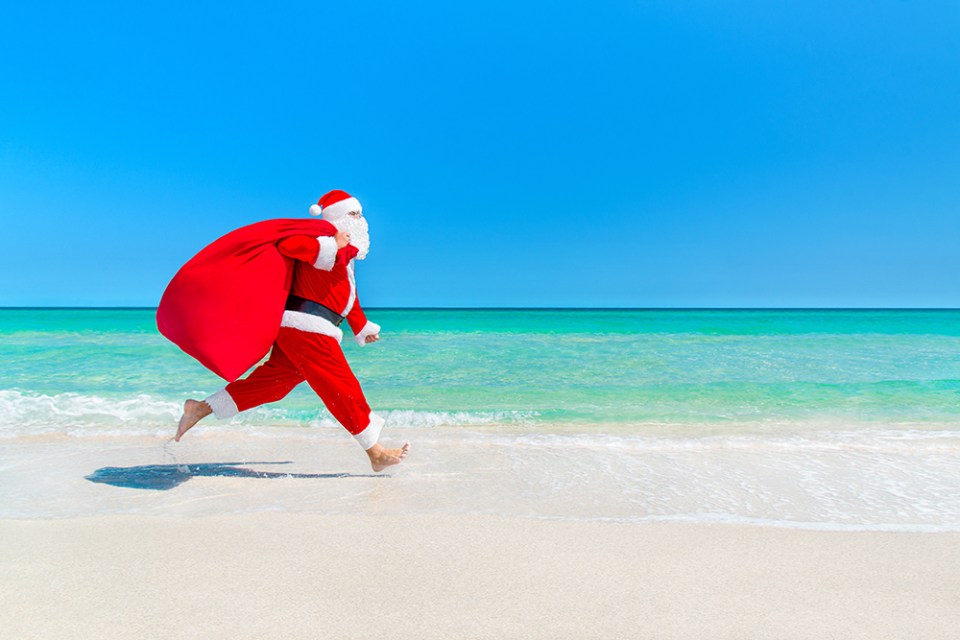 navidad en cancun santa claus en la playa que hacer en año nuevo