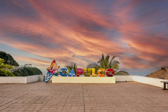 Beautiful and colorful Acapulco